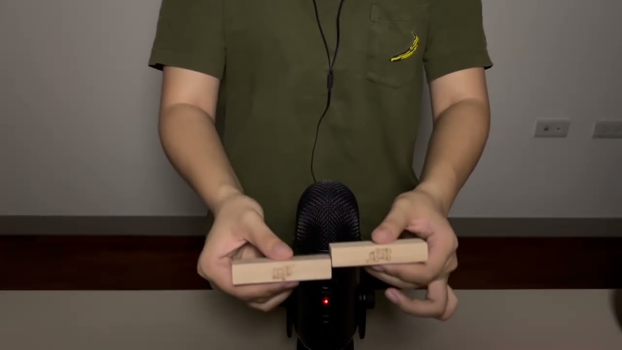 ASMR Tapping and Scratching on Wood Items with my new mic 🎤 (Whispered)