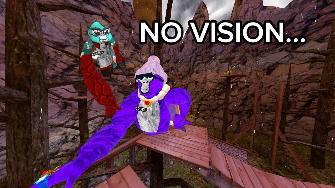 Gorilla Tag But With NO VISION…