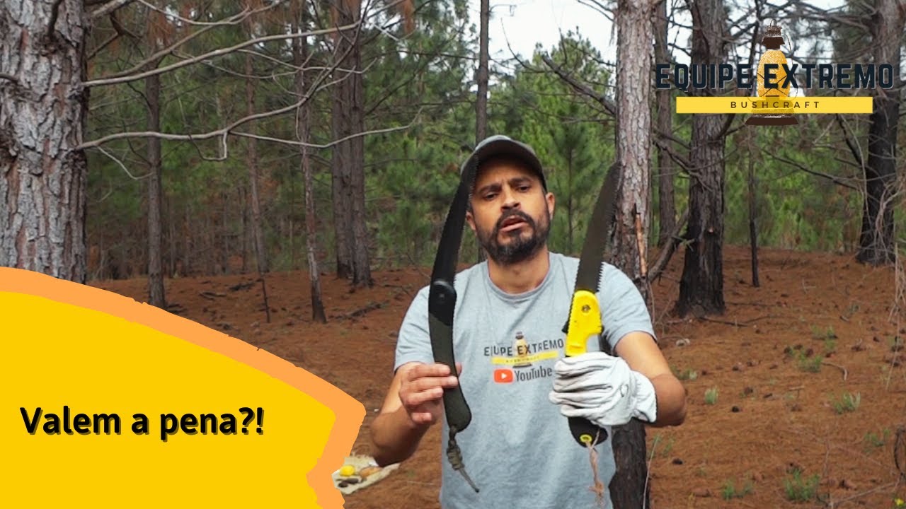 Serra Bahco Laplander e serra EDA - Testamos em uma tarde Bushcraft (ft. Paulo Momento)
