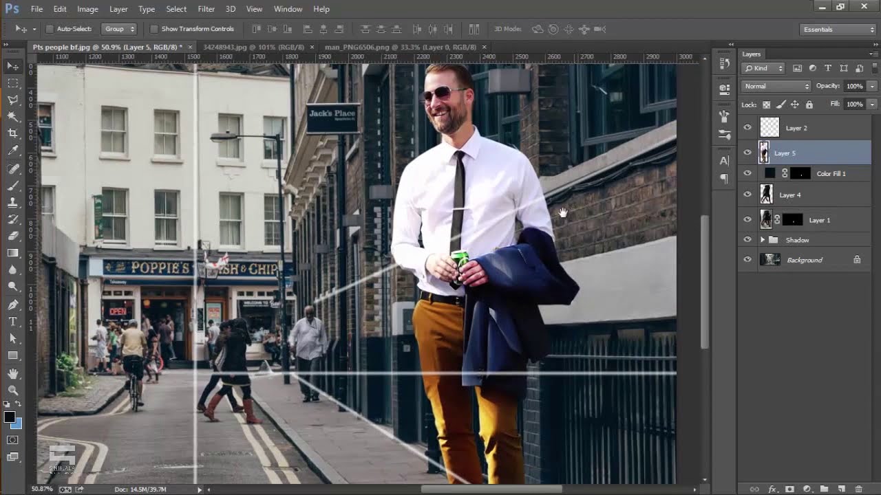 Add people in Photoshop Architecture (Cách ghép người)