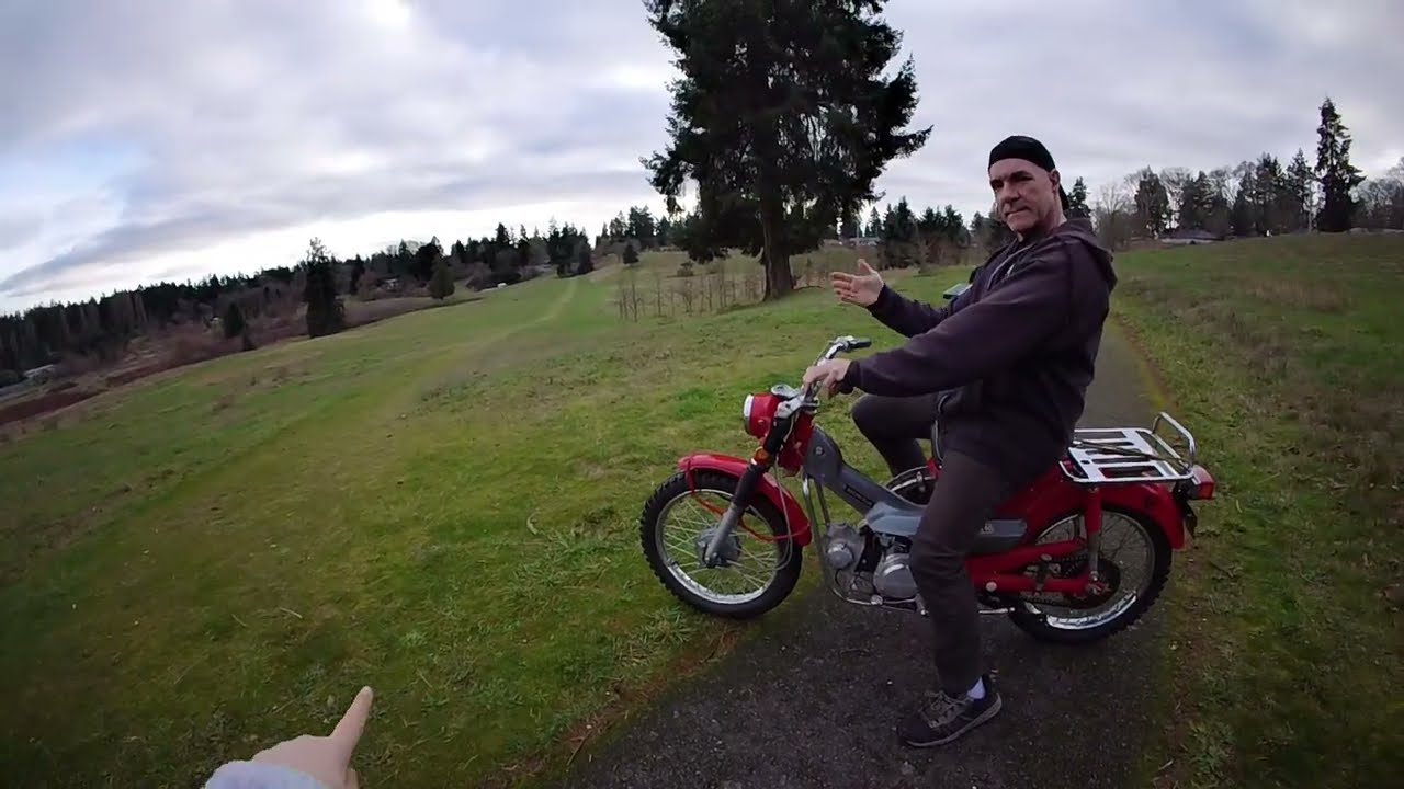 Will Karma beat me on the trail? #family #dirtbike #automobile