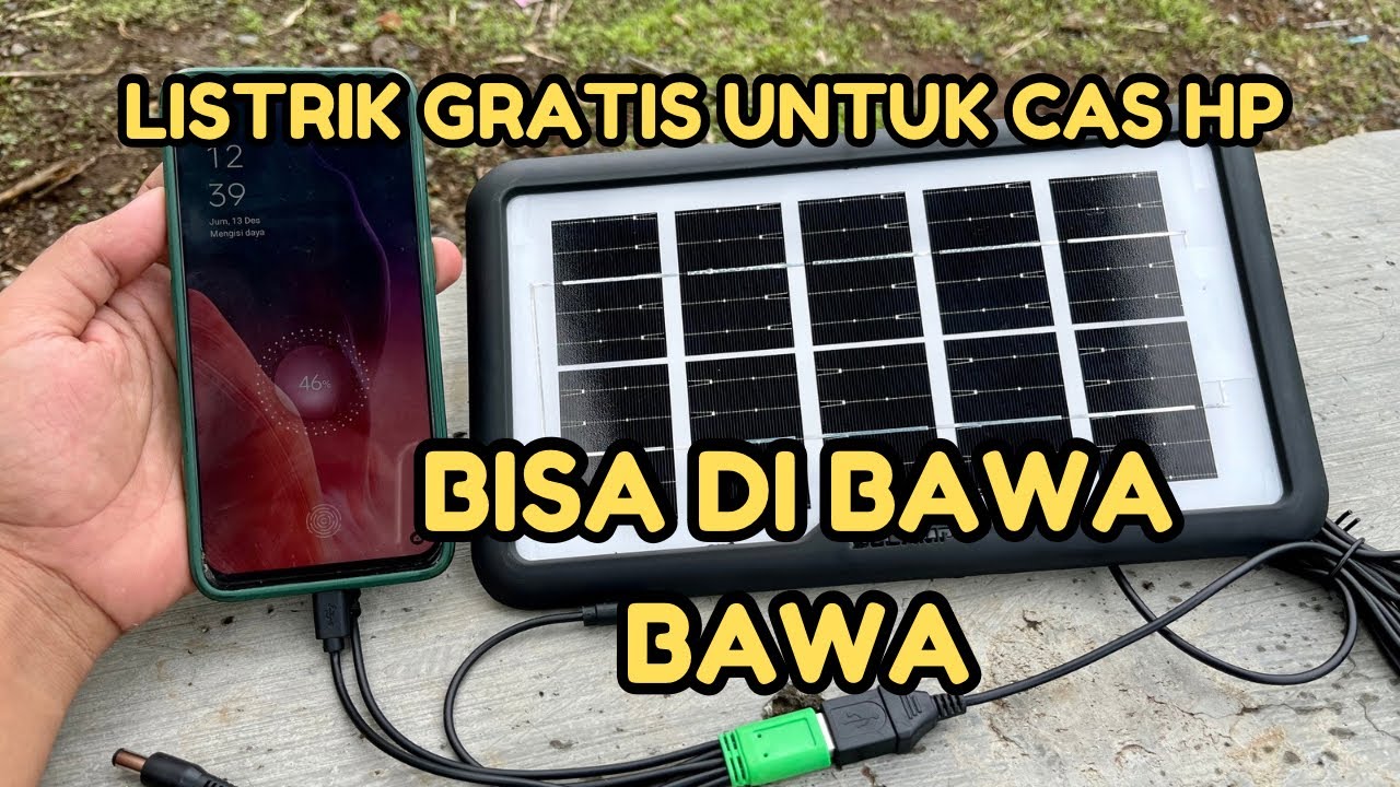 CAS HP TENAGA SURYA / PANEL SURYA PORTABLE UNTUK CAS HP