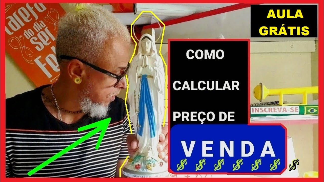 [IMAGENS DE GESSO]COMO CALCULAR PREÇO DE VENDA DE 1 IMAGEM DE GESSO PINTADA (DECORADA)CALCULE FÁCIL