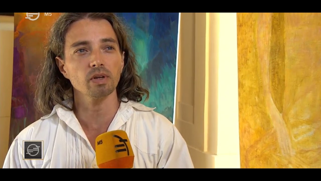 Kiss Viktor kiállítása az M5 TV-ben (Budai Vár, Magdolna Torony)