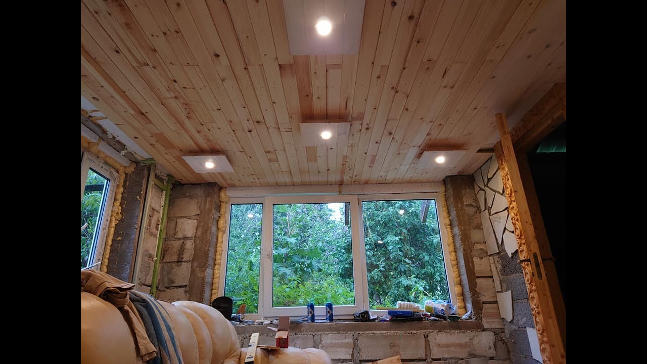 Building a sauna from reclaimed bricks. Part 6