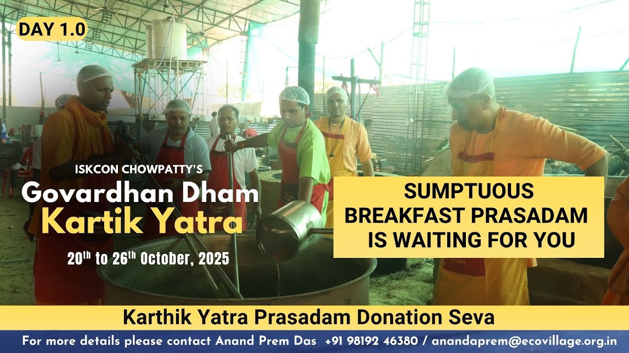 Sumptuous Breakfast prasadam is waiting for you | KY 2025 | Govardhan
