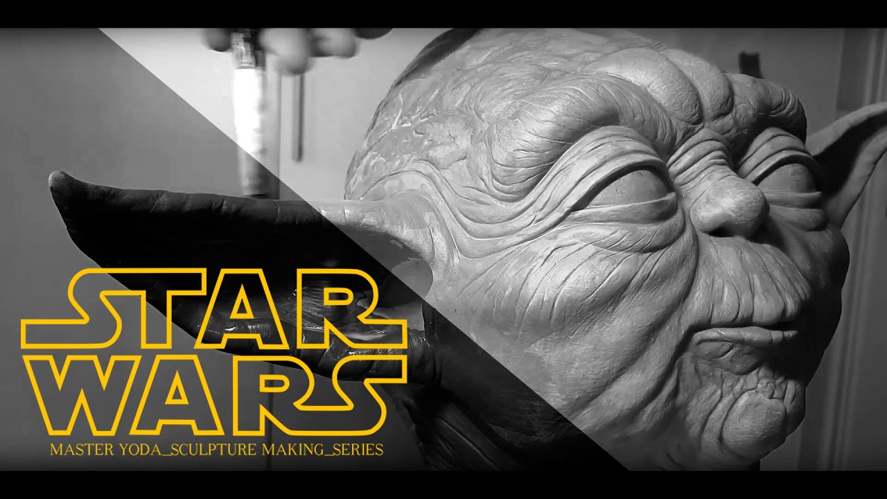 Sculpting Yoda, Star Wars, lifesize figure, part 4, Painting
