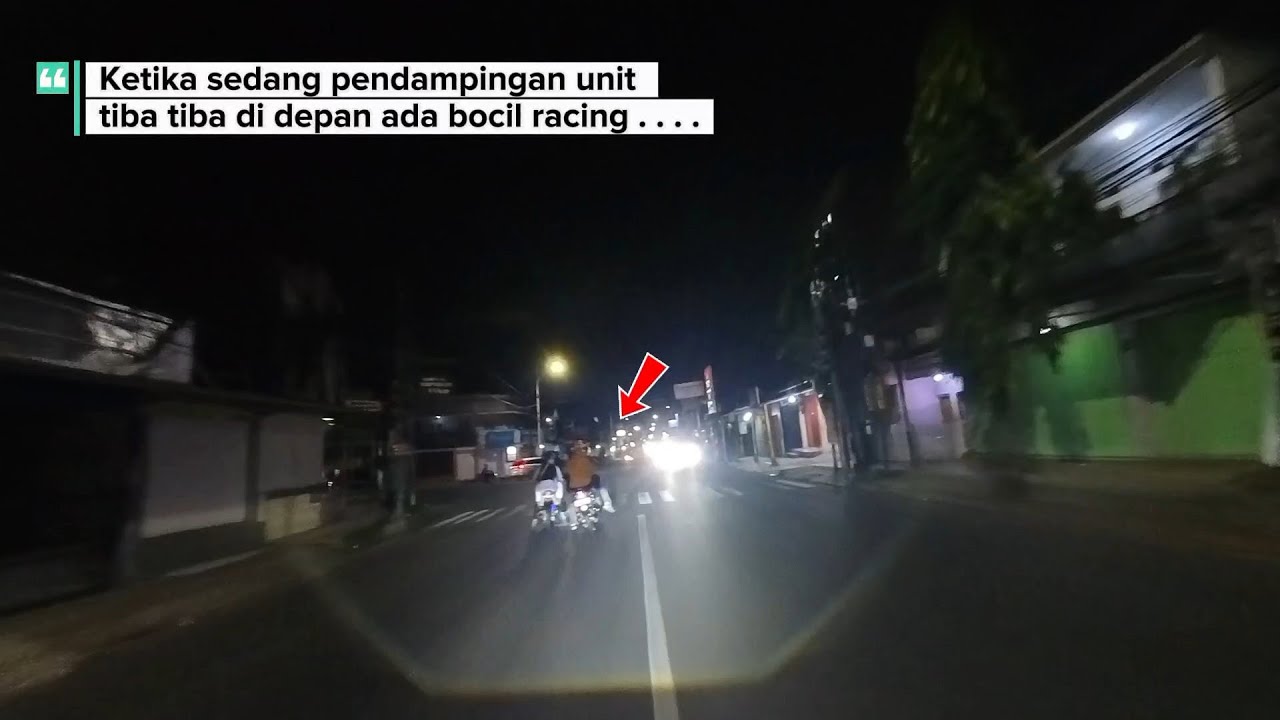 TERHALANG BOCIL RACING SAAT SEDANG PENDAMPINGAN AMBULANCE !!!