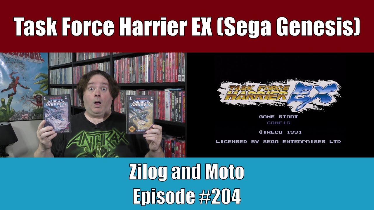 Task Force Harrier EX (Sega Genesis) - Zilog and Moto #204