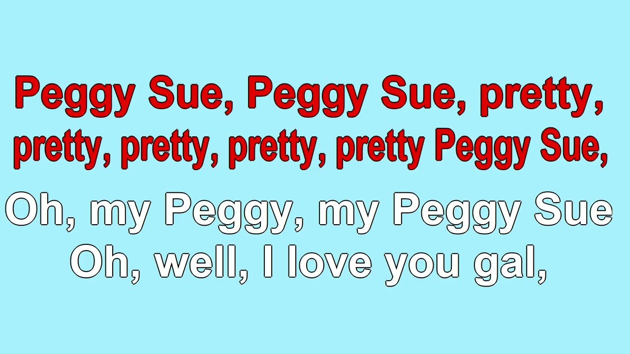 Peggy Sue Buddy Holly 1957