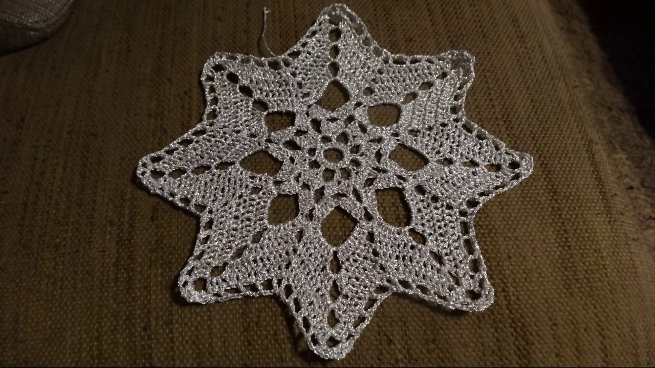 Schöner Weihnachtsstern Untersetzer Zierdeckchen einfach Teil 1