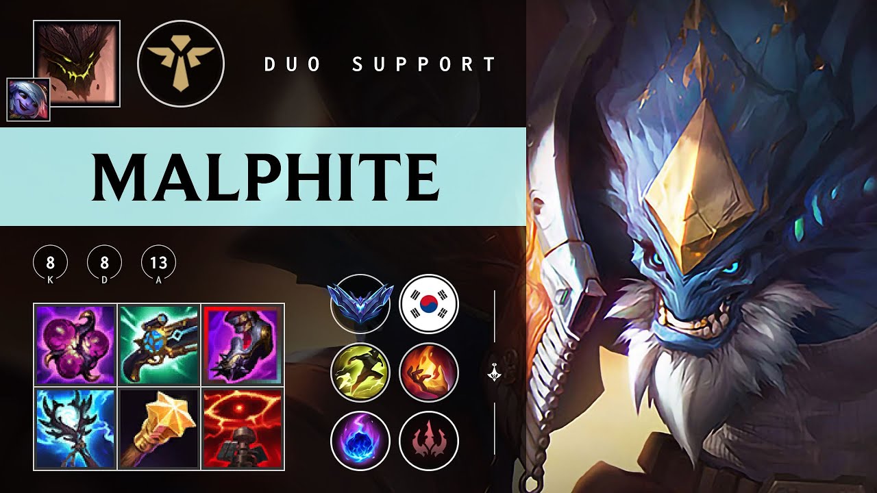 Malphite Support vs Leona - KR Diamond Patch 25.23