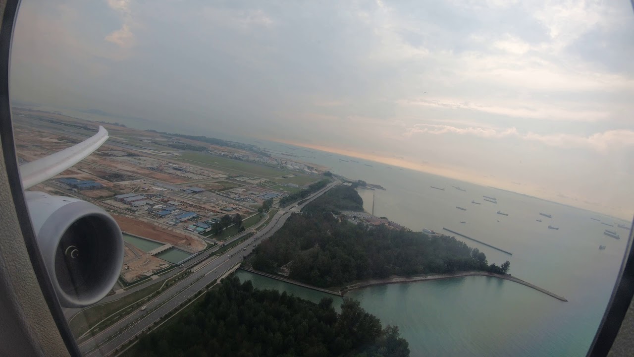 Singapore Airlines 787-10 Takeoff from Singapore SIN for Taipei