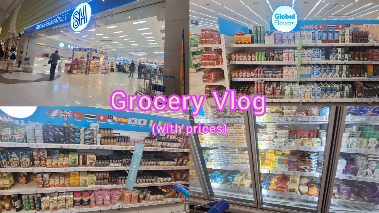 Grocery Shopping in the Philippines with prices | SM Grocery store realistic shopping