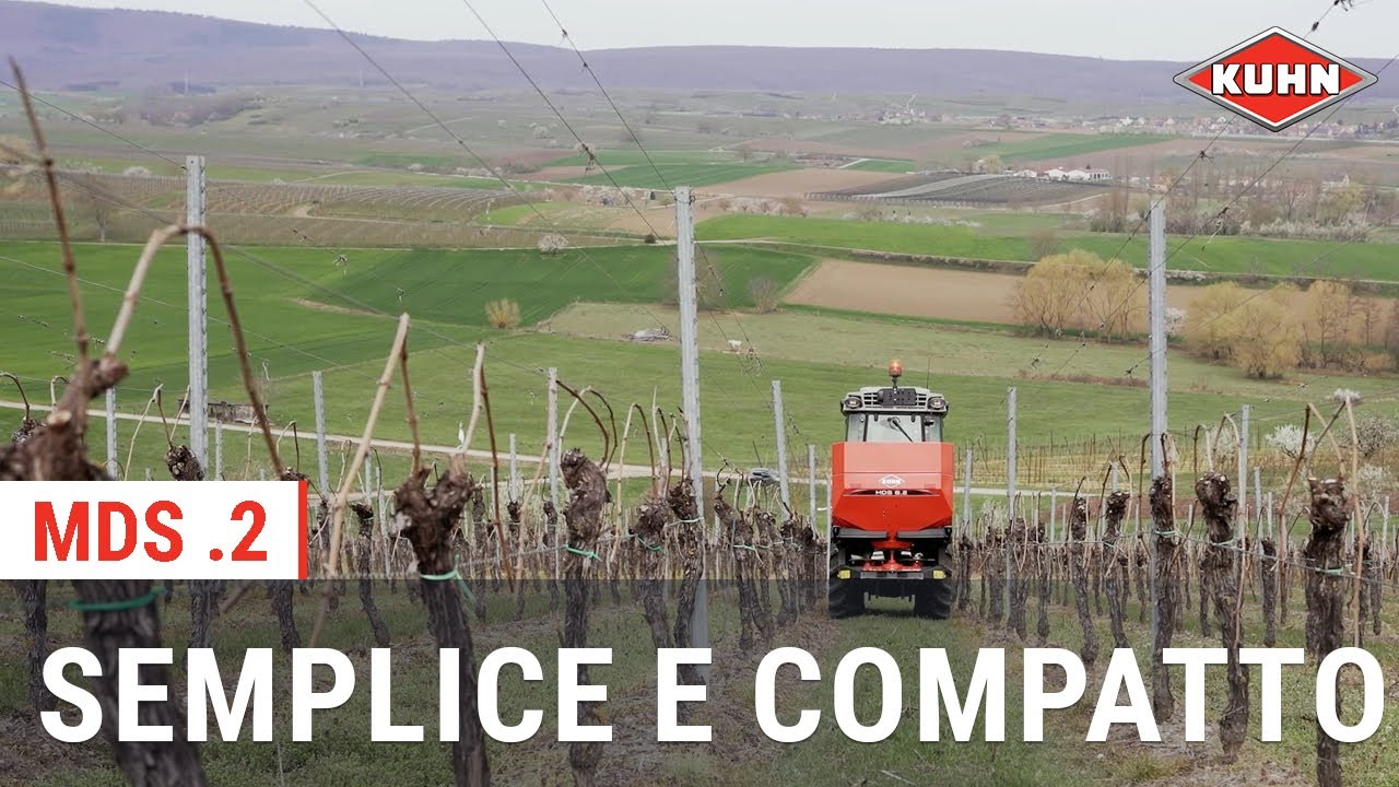KUHN MDS - Spandiconcime centrifugo portato ideale per il vigneto e il frutteto