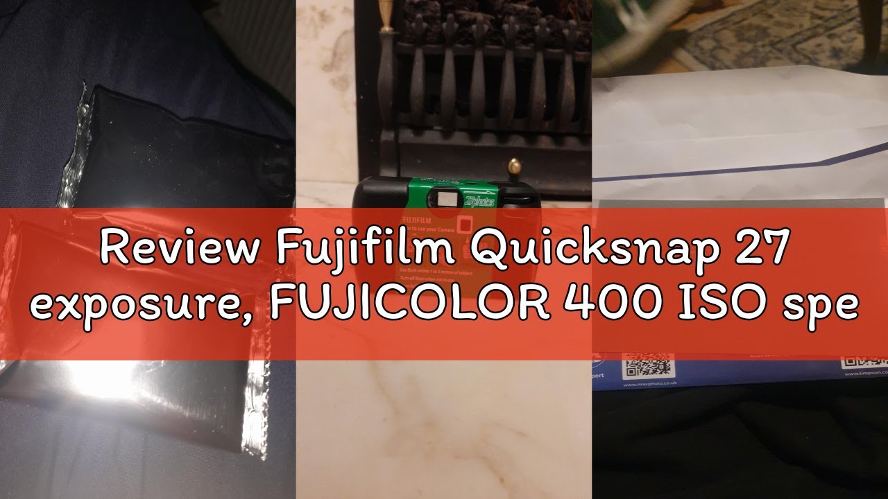 Review Fujifilm Quicksnap 27 exposure, FUJICOLOR 400 ISO speed film camera, with Built-in flash