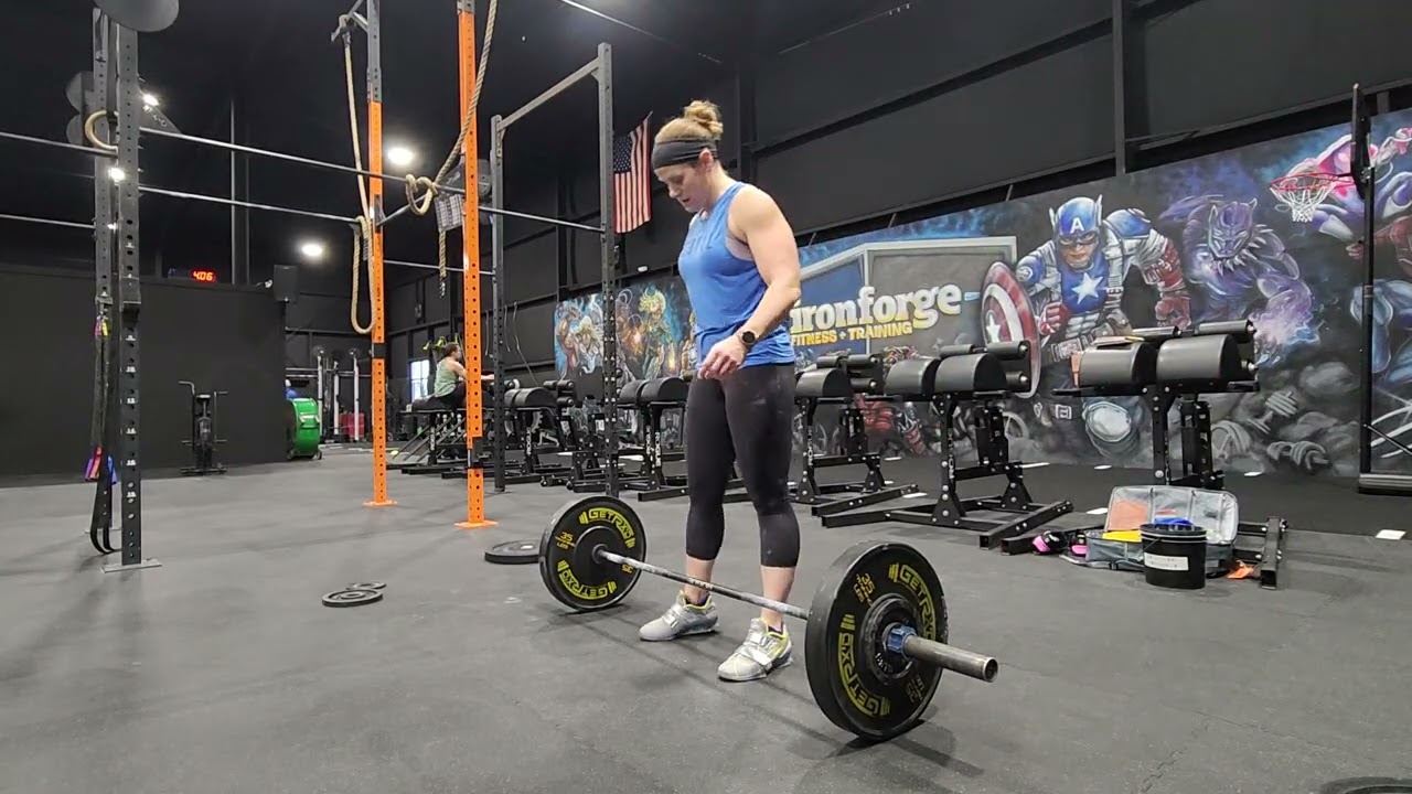 Narrow grip pause OHS and 2 snatches emom x 10 at 115# (85%)