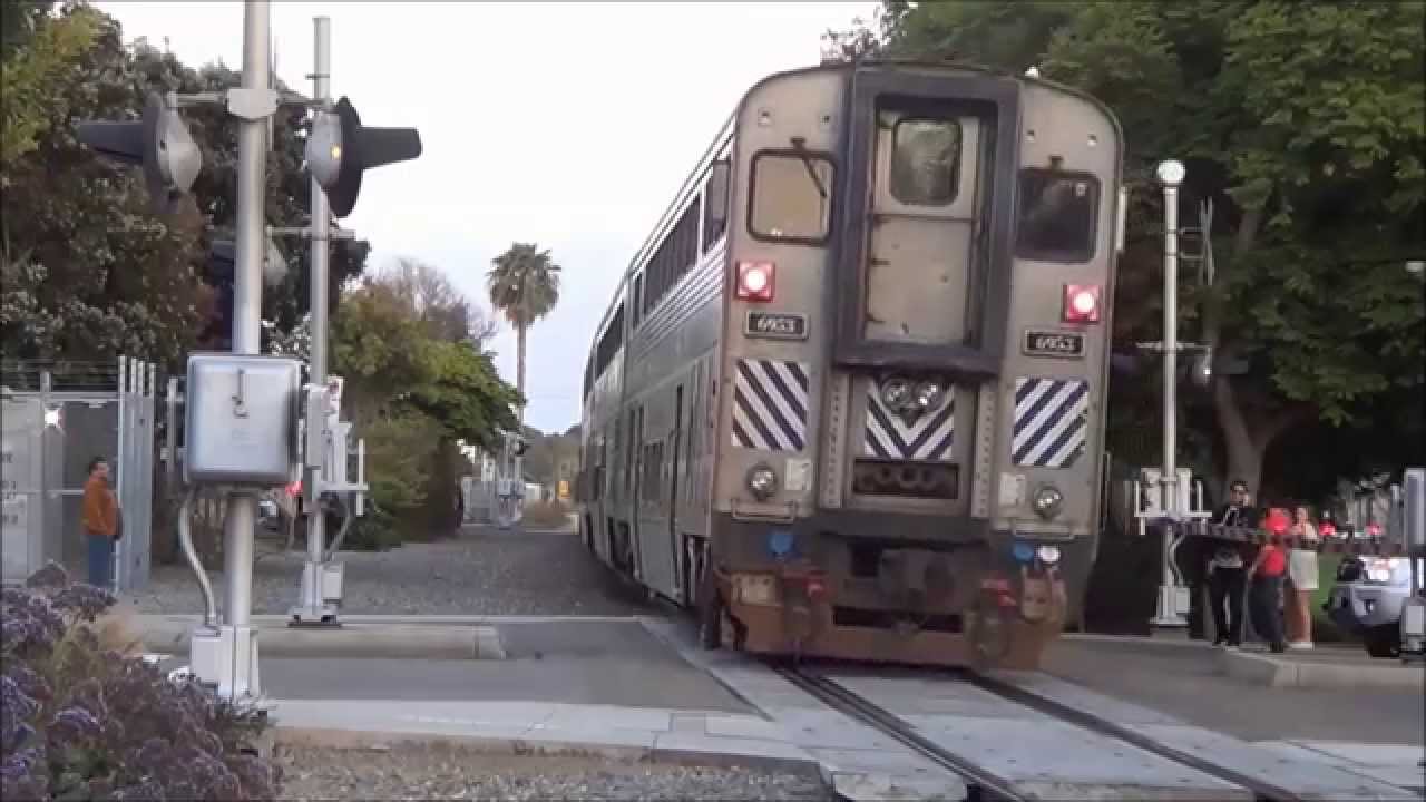 Railfanning Carlsbad Village Evening - 4/18/14