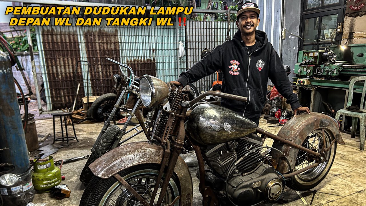 Sposter 883 berconsep WL  ‼️ buat dudukan lampu depan dan tangki ‼️ #custom 