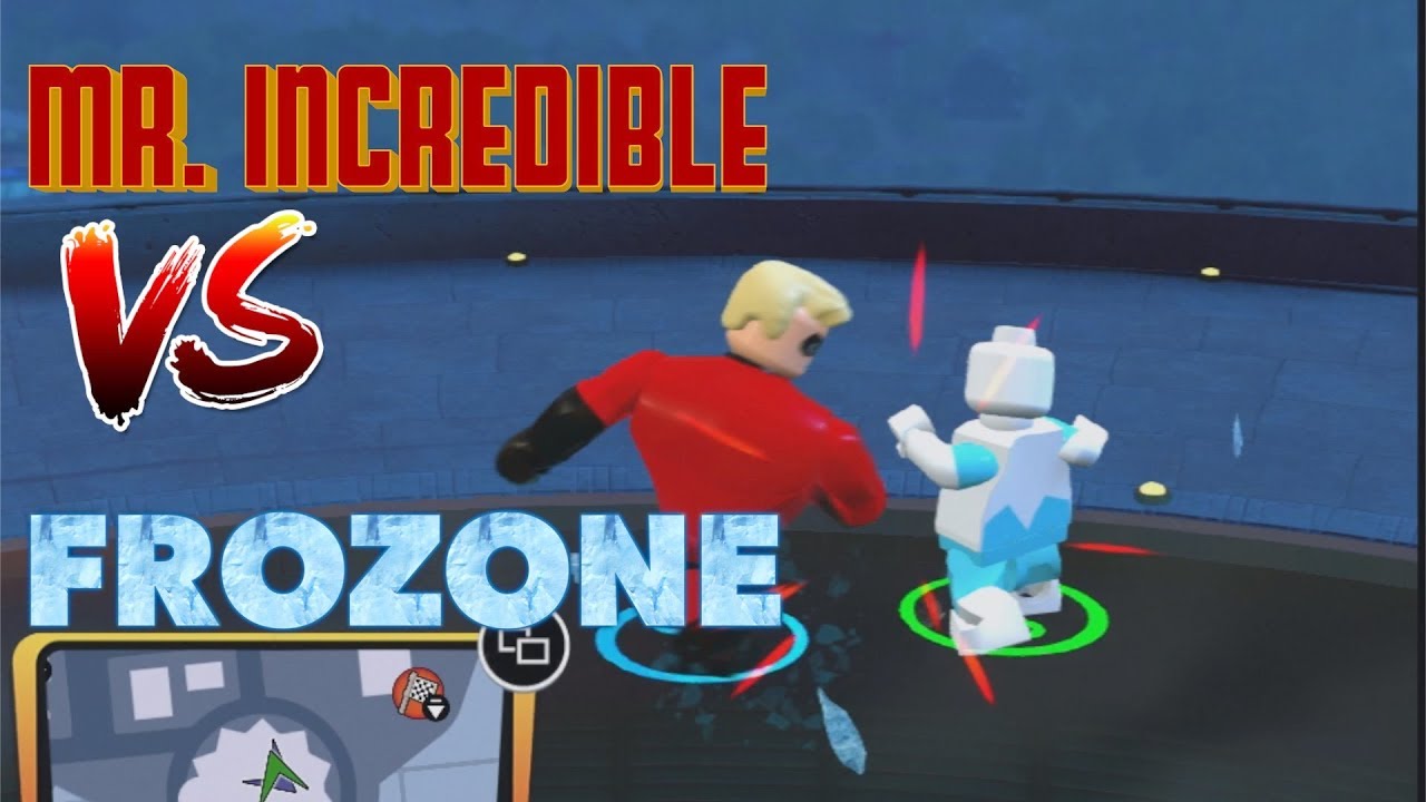 LEGO Incredibles Frozone vs Mr. Incredible Fight!! Incredibattles S12 E1