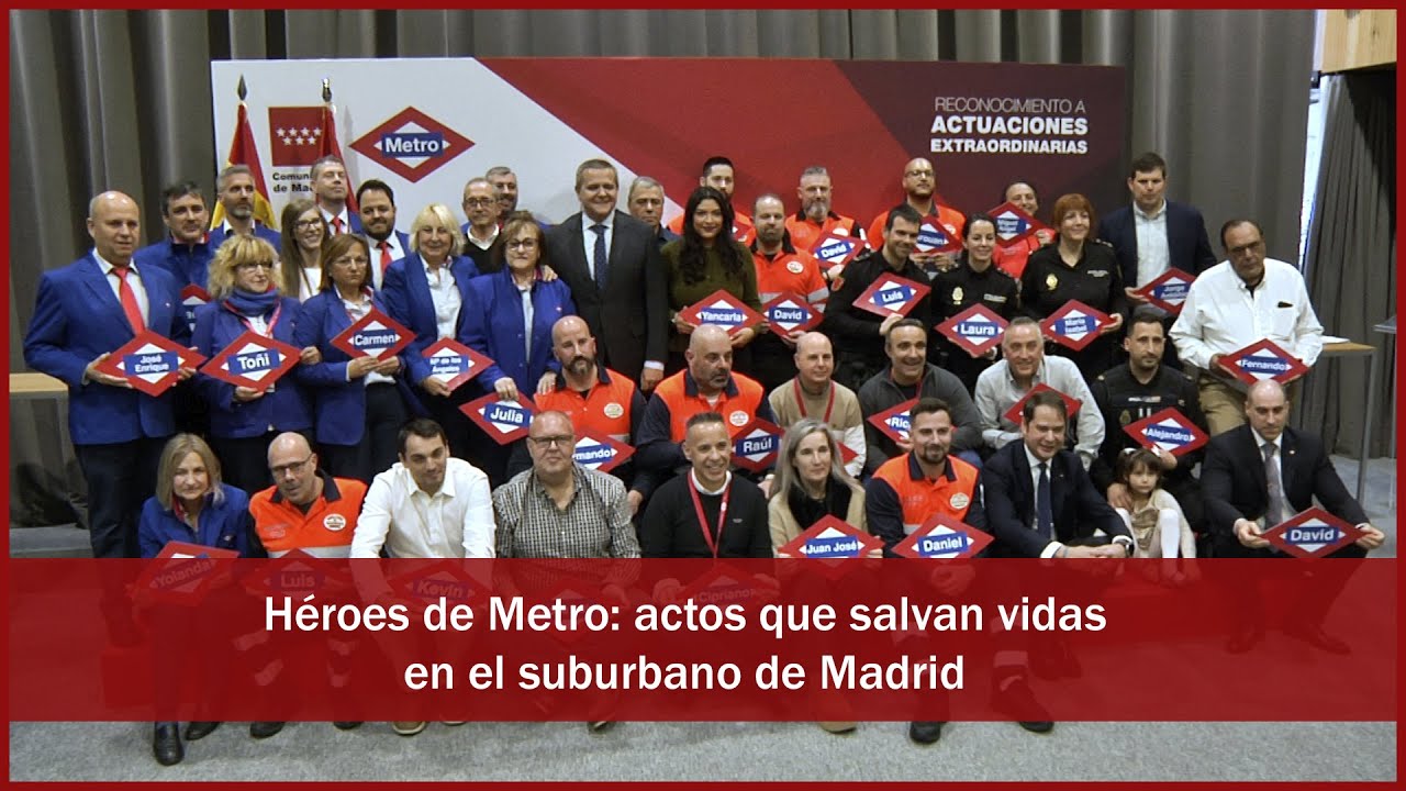 Héroes de Metro: actos que salvan vidas en el suburbano de Madrid