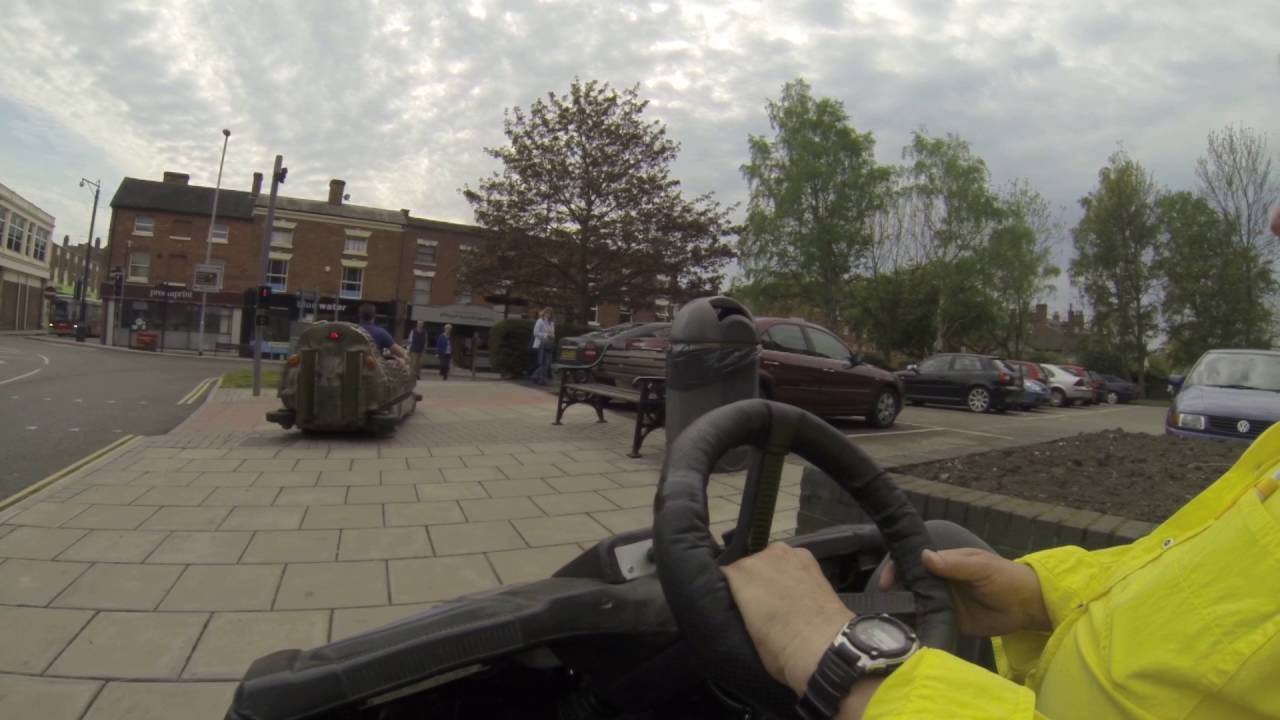 A typical Monday morning in Tamworth riding in the dodgem cars and Blackpool log flume