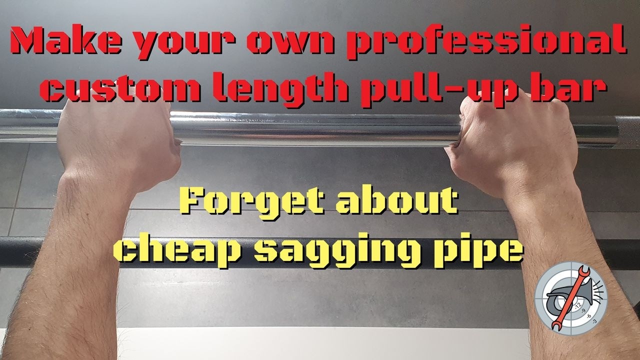 Make your own professional custom length pull-up bar