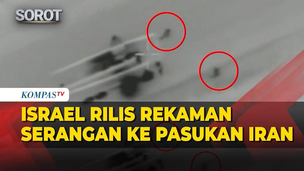 Terbaru! Rekaman Detik-Detik Serangan Israel ke Pasukan dan Peluncur Rudal Iran