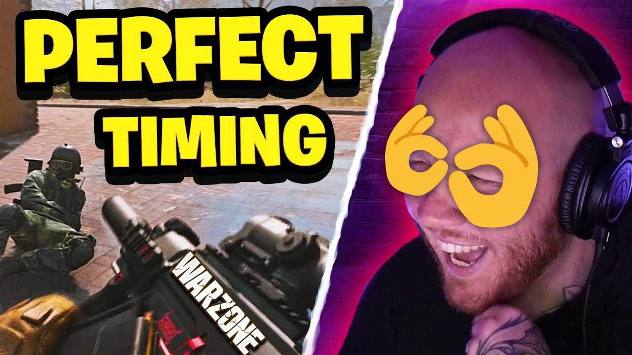 TIMTHETATMAN REACTS TO PERFECTLY TIMED WARZONE MOMENTS