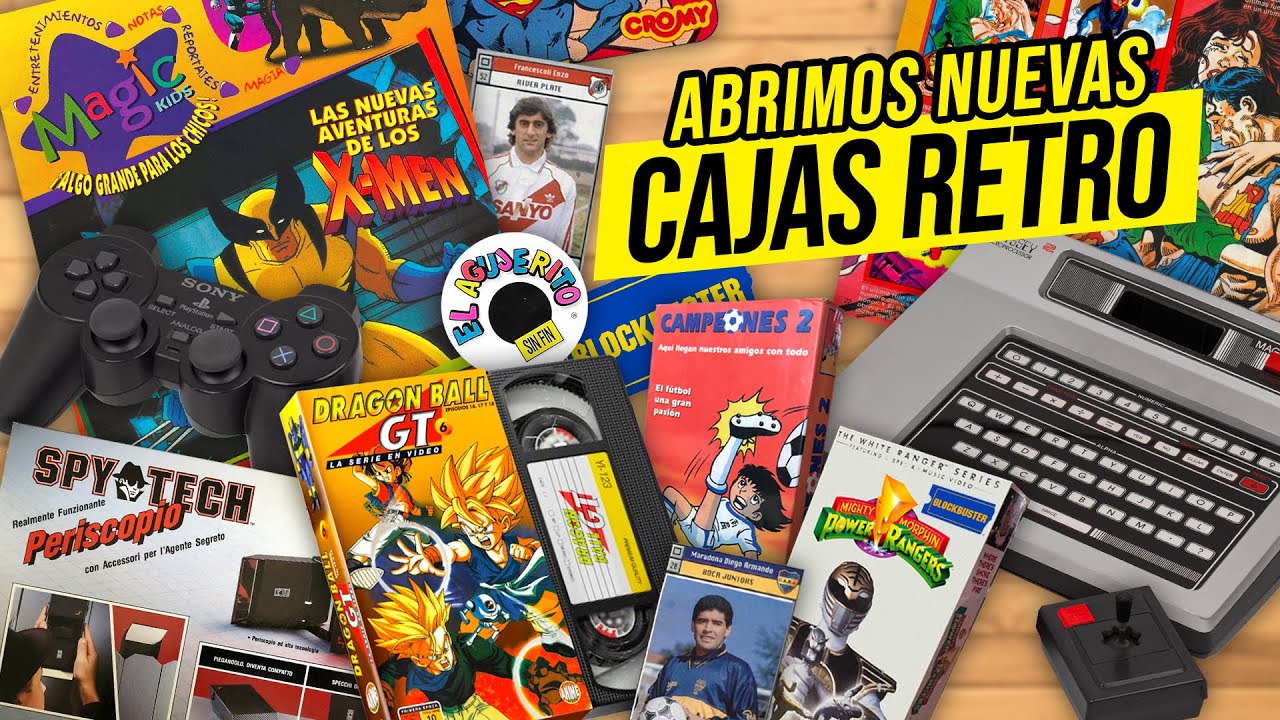 Cajas RETRO SORPRENDENTES - VHS consolas y VIDEOJUEGOS