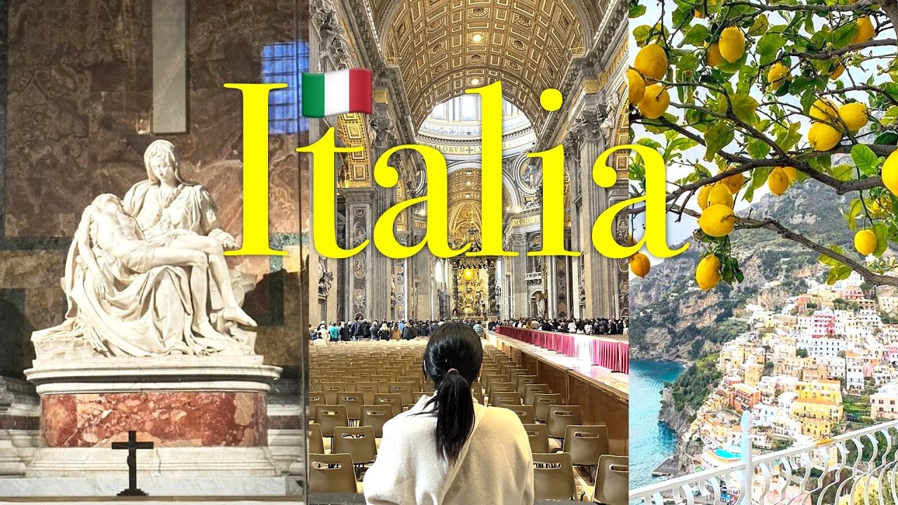 이탈리아여행🇮🇹Vlog] 로마 4박5일여행 | 당일 남부투어🍋(폼페이+포지타노) | 바티칸 투어 | 로마 티본 스테이크, 파스타맛집 | 로마 기념품 | IQ호텔 로마 | Rome