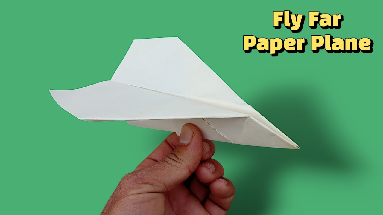How to Make a Paper Plane That Flies Far ✈️ Easy & Best Flying Paper Airplane