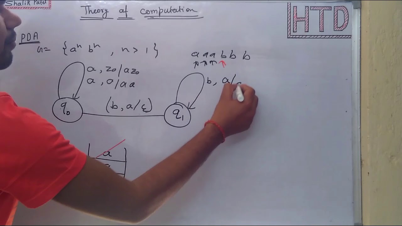 PDA Design Push down automata (PDA ) Theory of computation lec - 26 for uptu/gate in HINDI