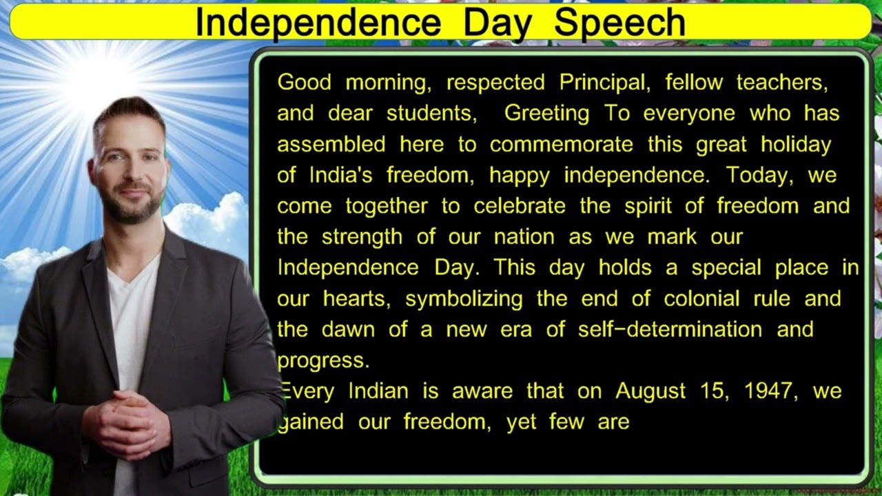 Independence day speech in english  for teachers 2024 | 15 august speech in  2024 for teachers