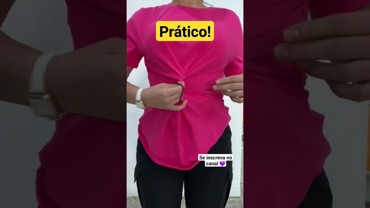 Como encurtar a camisa! #moda #dicas #truques #roupas #look #ideas #estilo