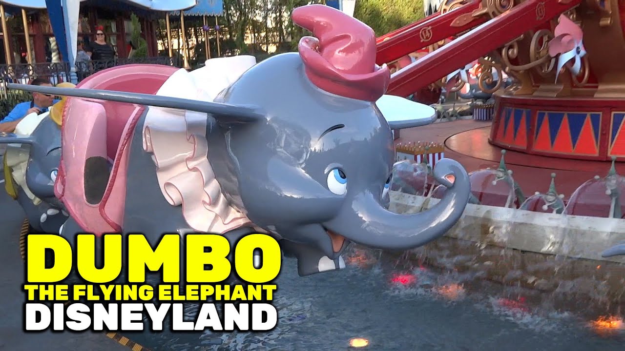 Dumbo the Flying Elephant full ride at Disneyland