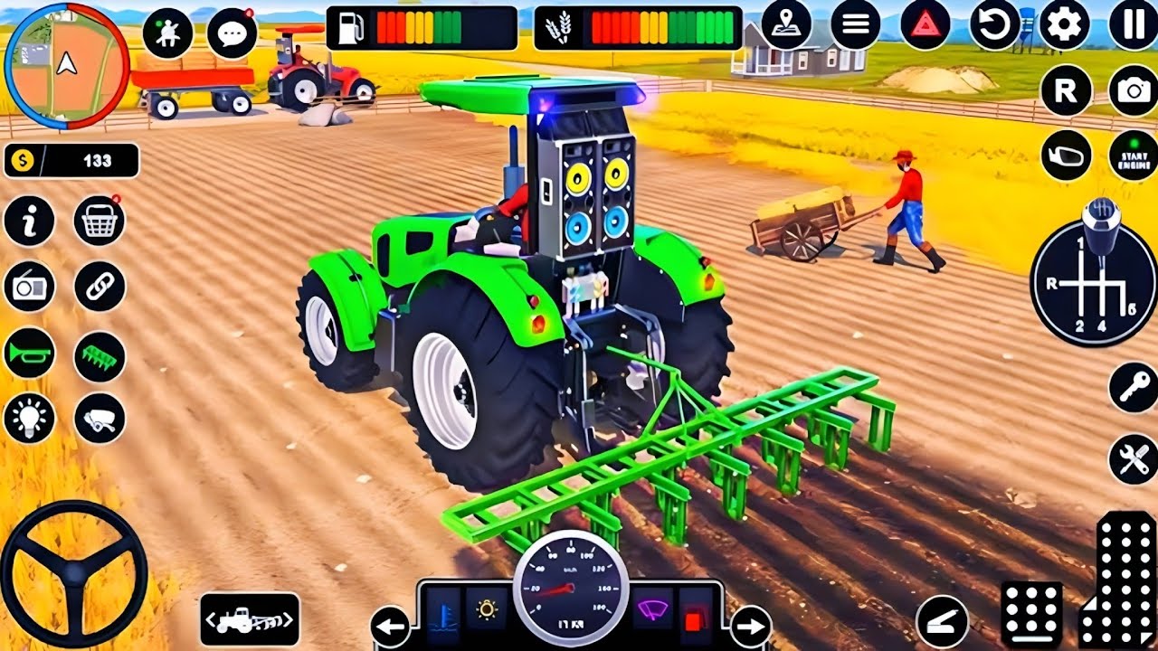 Modern Tractor Farming Driving Simulator 3D - New Tractor Games - Android Gameplay