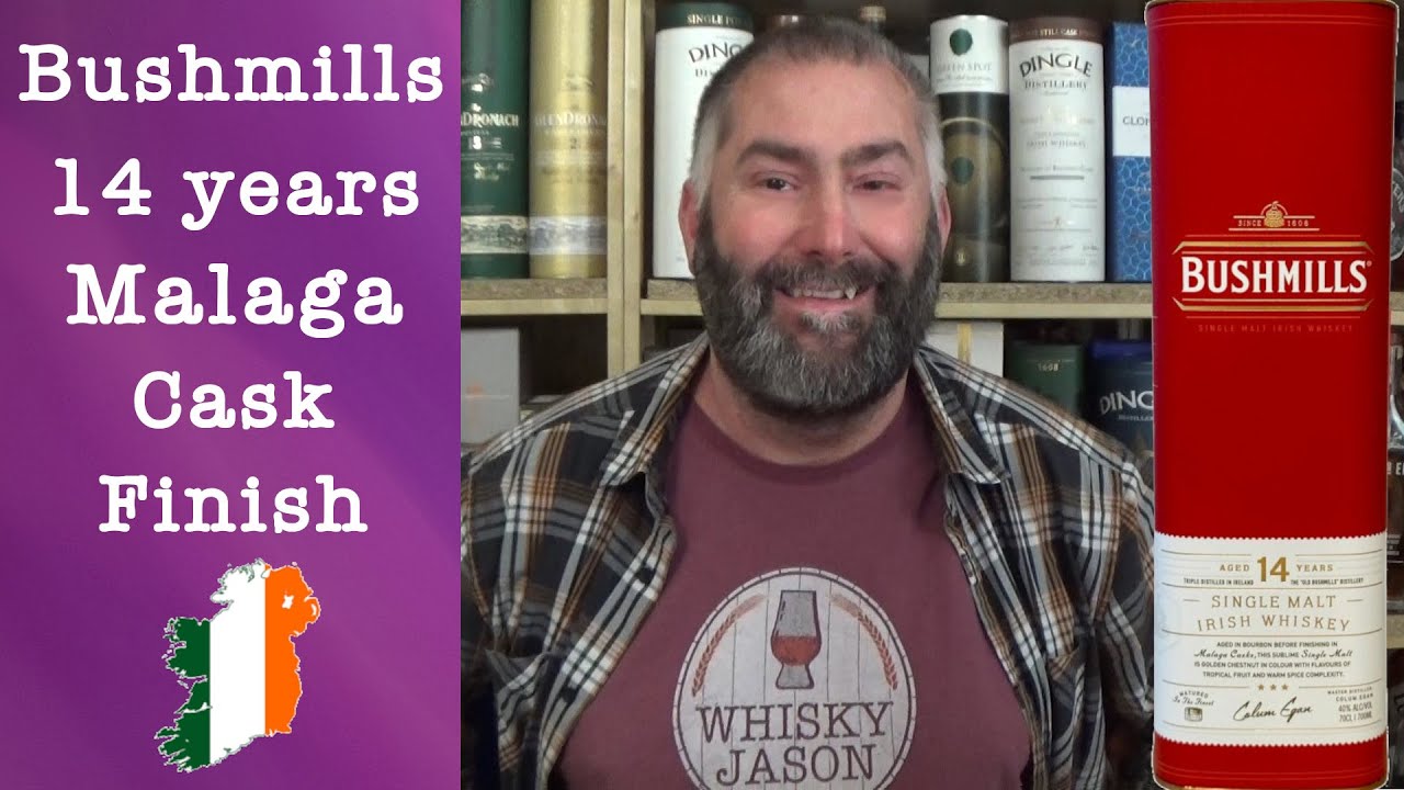 Bushmills 14 years old Malaga Cask Finish Single Malt Irish Whiskey Review by WhiskyJason