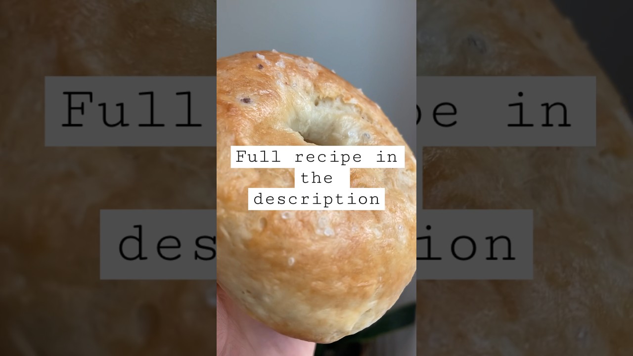 3 ingredient Bagel recipe. #easy #homemade #bagels #fromscratch