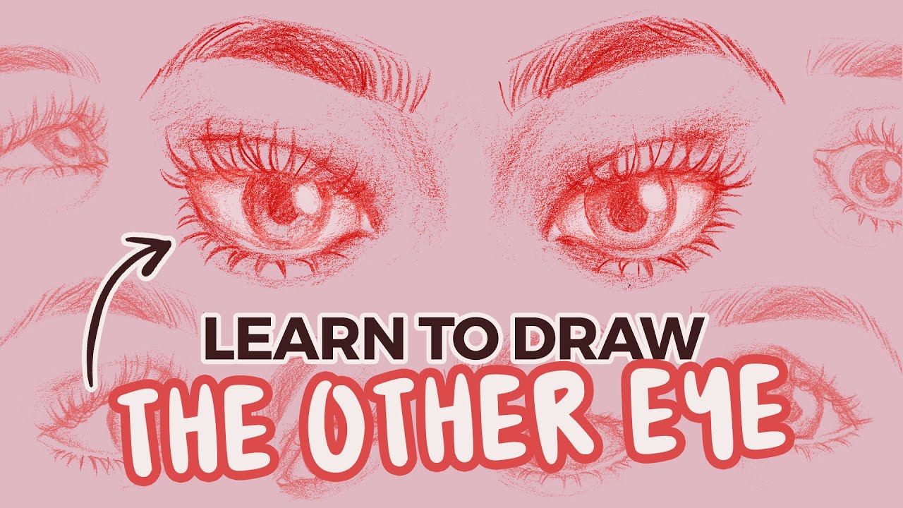 how to draw eyes and eyebrows in different angles and eye shapes | step by step tutorial