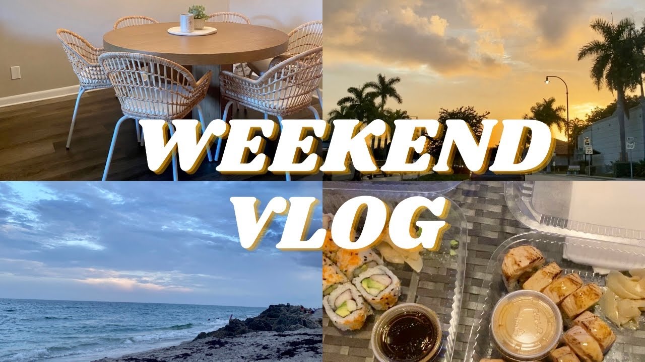 WEEKEND IN MY LIFE: Target + IKEA home decor haul, new dining chairs, beach night & more!
