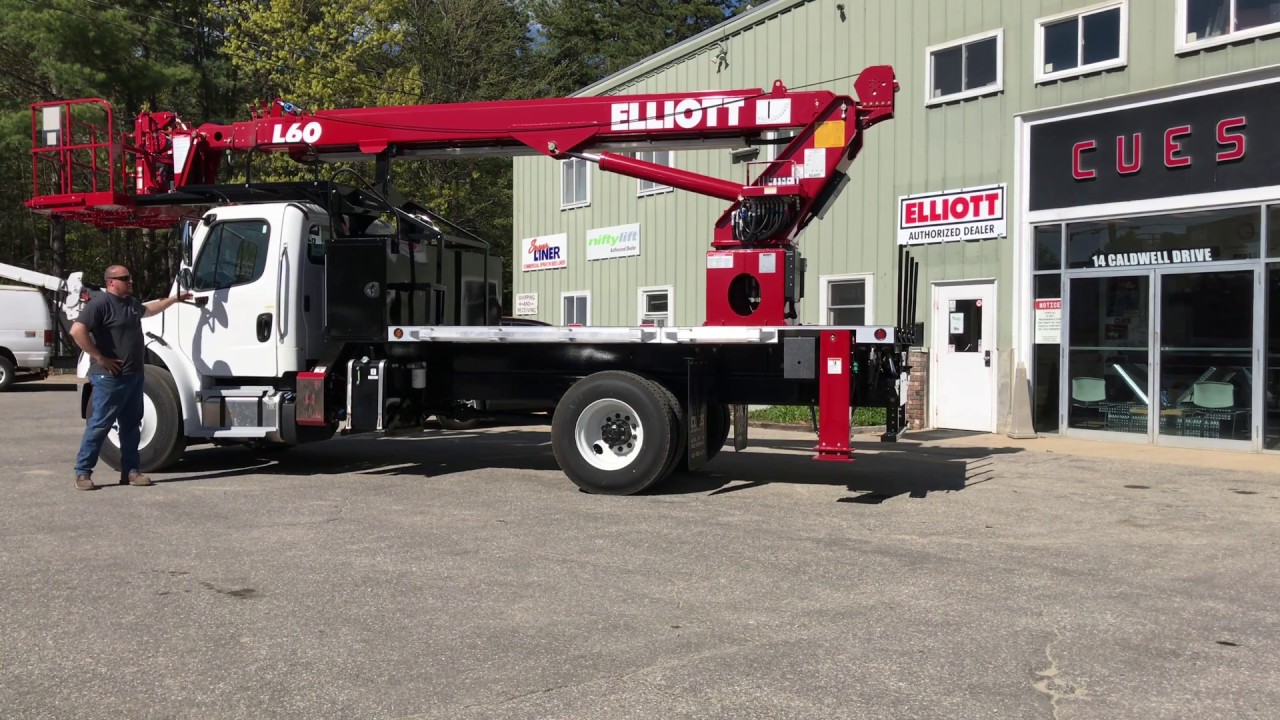 Elliott L60 For Sale Sign Truck CUESEQUIP.COM