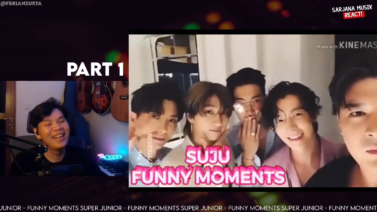 Super Junior - funny moments PART 1 | SARJANA MUSIK REACTION