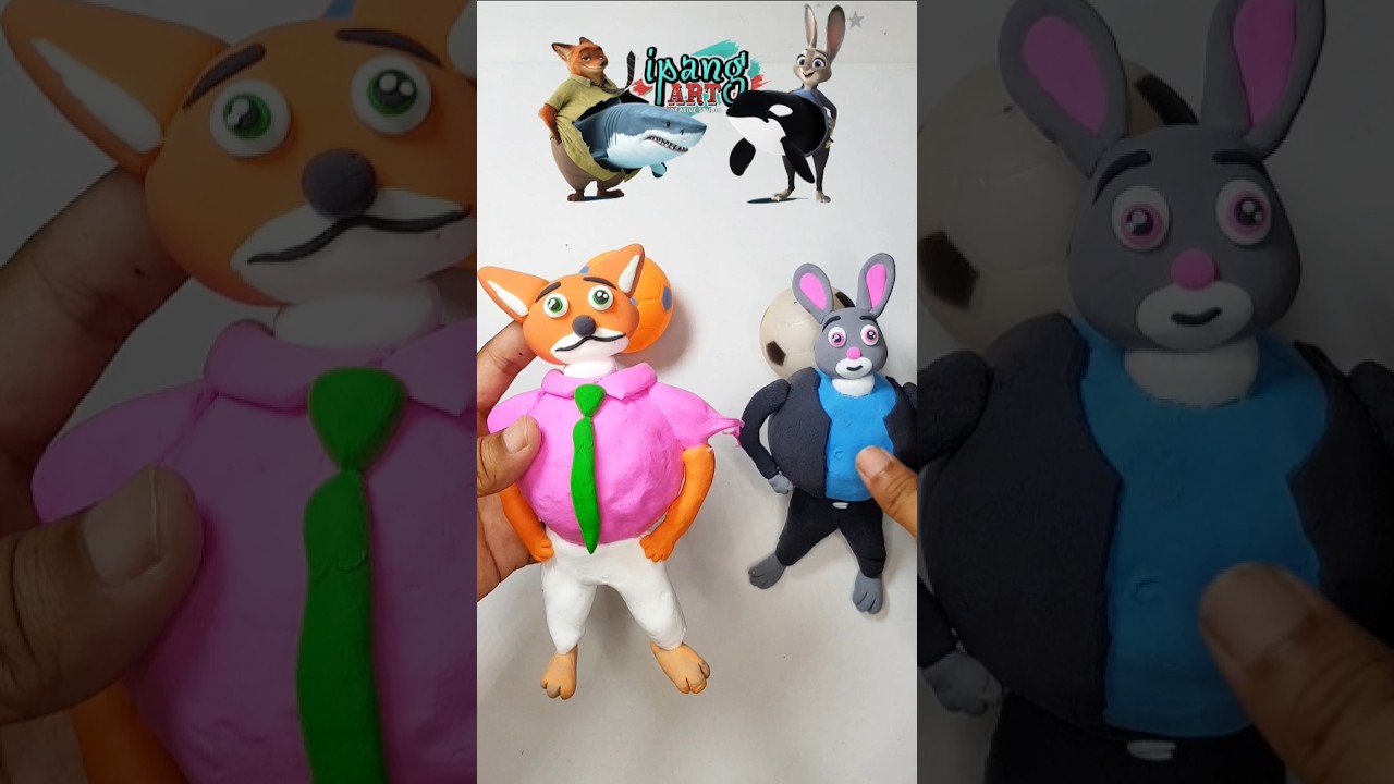 ZOOTOPIA Color Mixing Nick wild pregnant and Judy Hopps pregnant tralalero tralala, orcalero orcala
