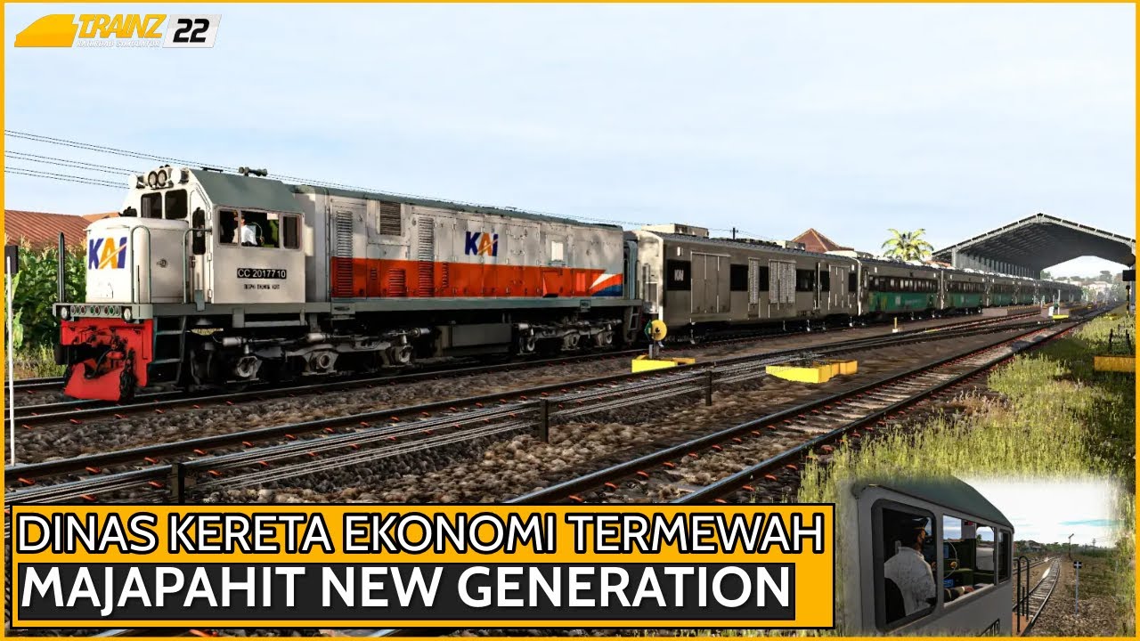 DINAS KERETA EKONOMI TERMEWAH MAJAPAHIT NEW GENERATION KESTASIUN MALANG | TRAINZ SIMULATOR INDONESIA