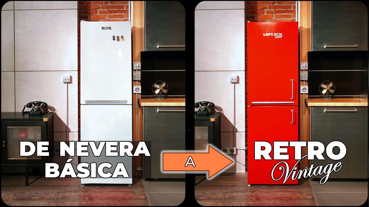¡Transformación de una nevera básica a Retro Vintage!