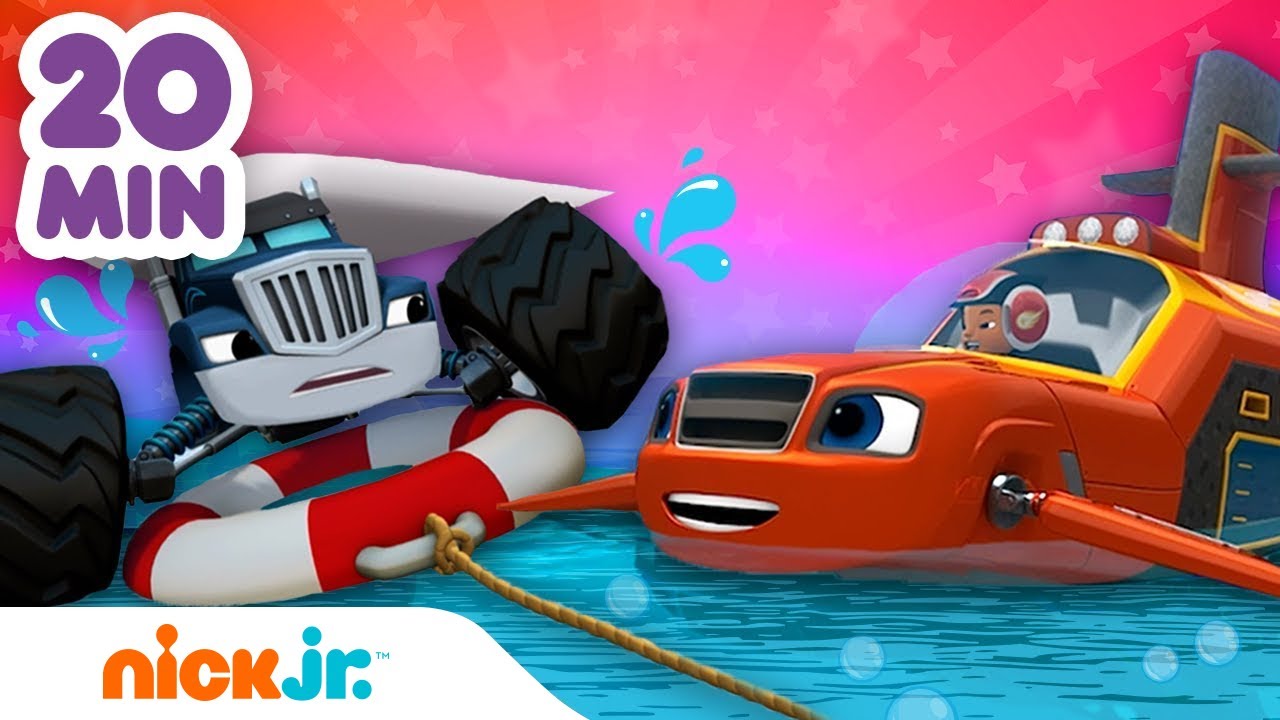 Blaze e le Mega Macchine | Le avventure nell'oceano di Blaze per 20 minuti! | Nick Jr.