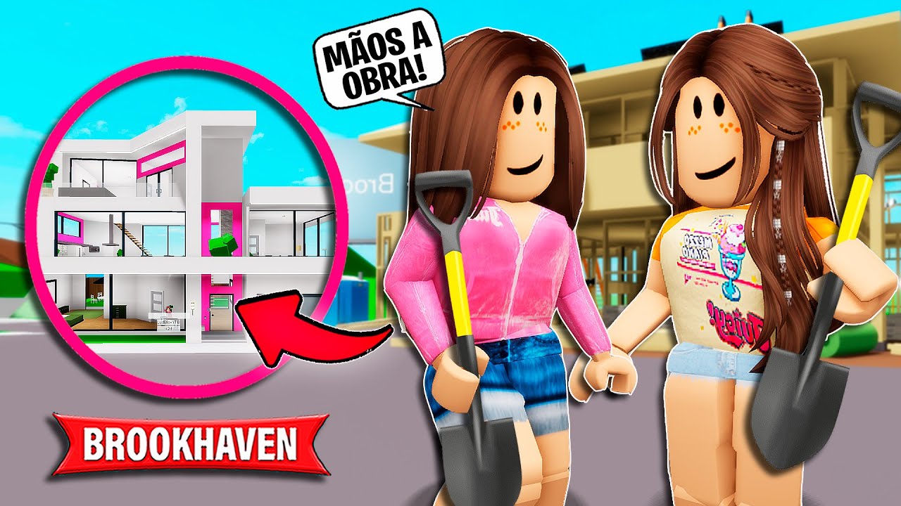 AS IRMÃS POBRES CONSTRUÍRAM A PRÓPRIA MANSÃO em BROOKHAVEN | Historinhas brookhaven 🏡rp | Roblox