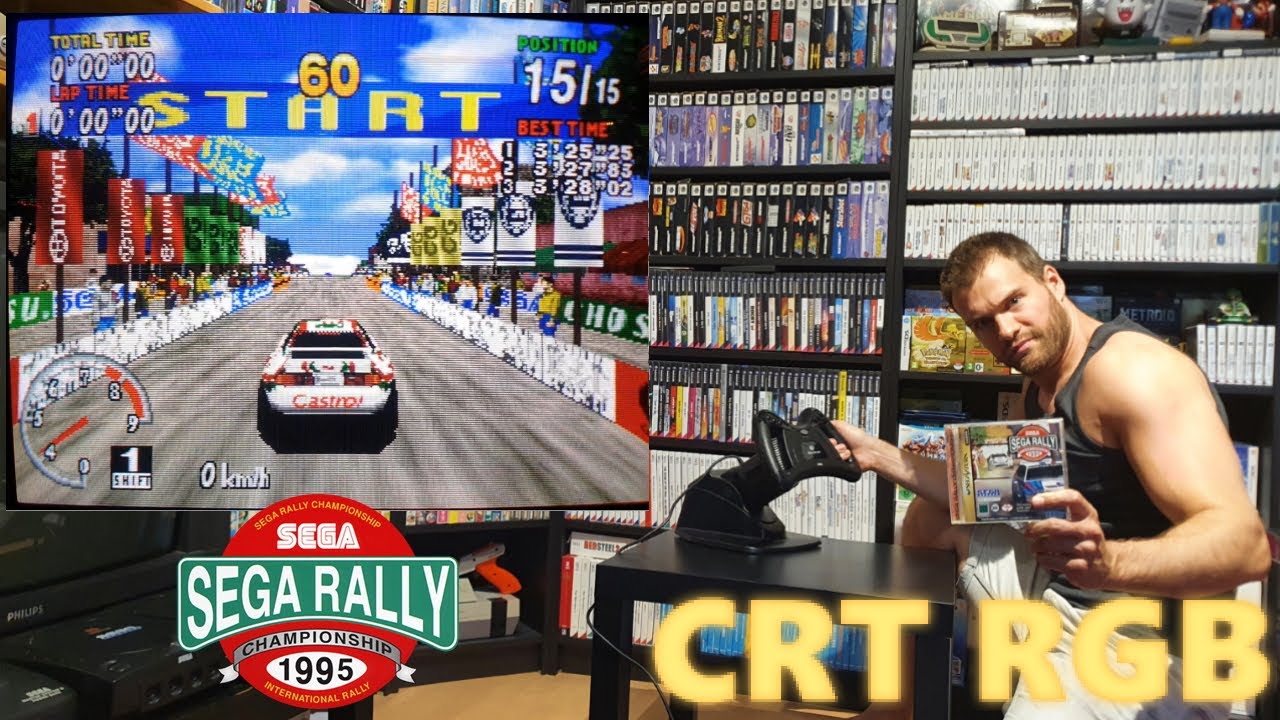 Sega Rally : Présentation + CRT RGB Play (Saturn JAP - Saturn Arcade Racer)