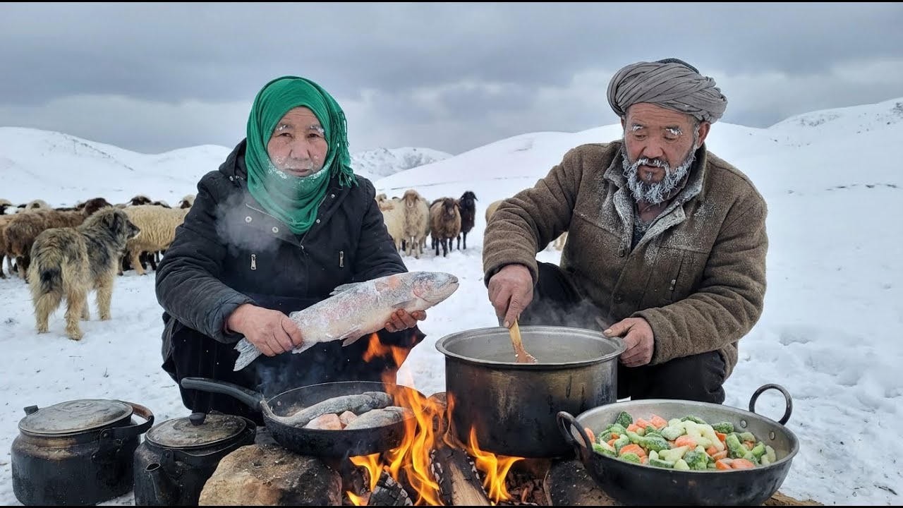 They Survive Where Afghanistan Ends | Two Old Shepherds vs Winter
